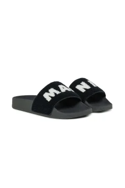 MARNI Sponge slide slippers with maxi logo | Bambino Sandali E Ciabatte | Ciabatte E Sandali