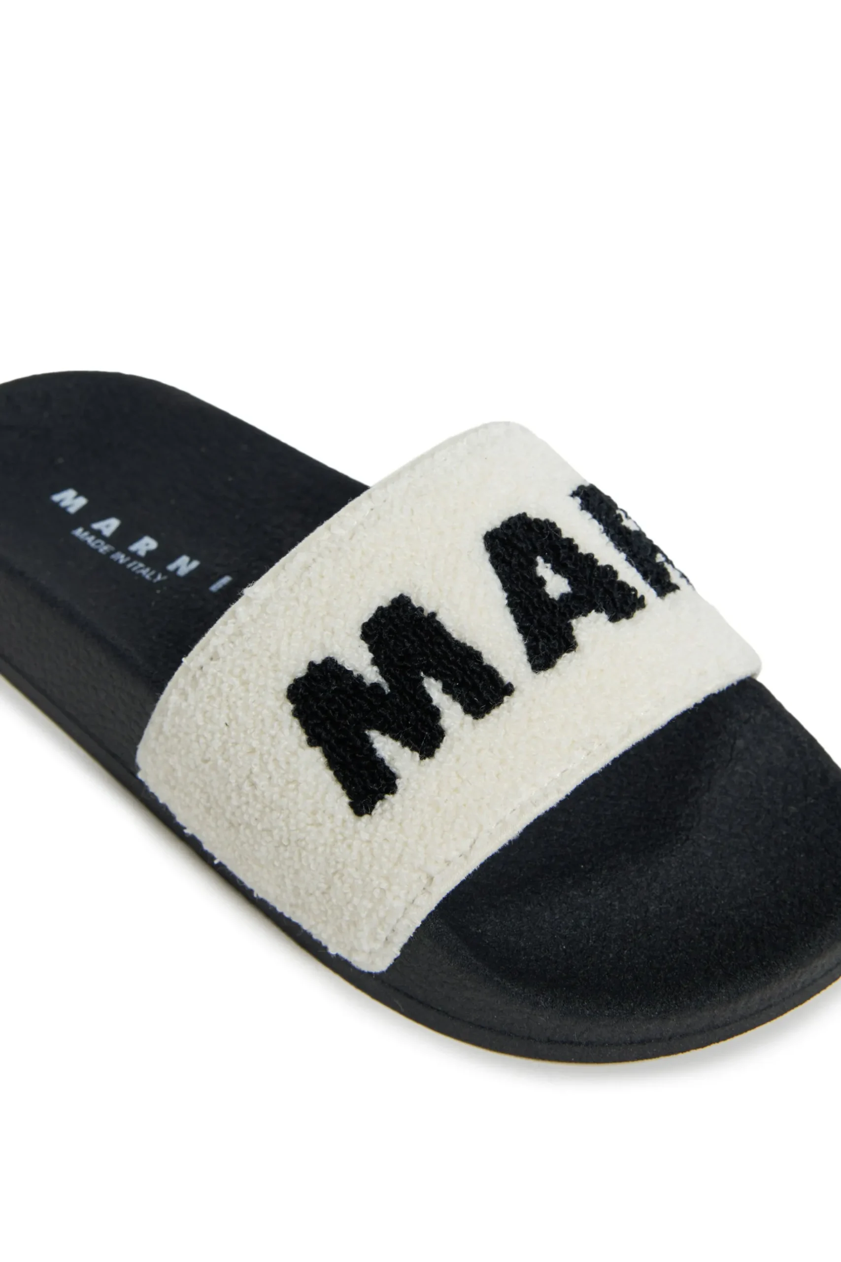MARNI Sponge slide slippers with maxi logo | Bambino Sandali E Ciabatte | Ciabatte E Sandali