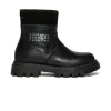 MM6 MAISON MARGIELA Stivali midi in pelle con logo | Stivali E Anfibi | Anfibi E Stivali