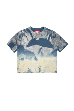 DIESEL Top in maglia effetto denim solarizzato | Maglieria