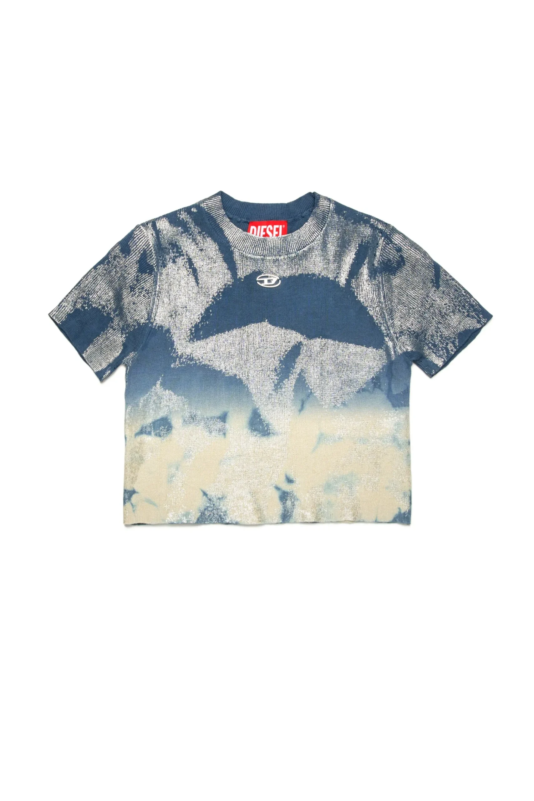 DIESEL Top in maglia effetto denim solarizzato | Maglieria