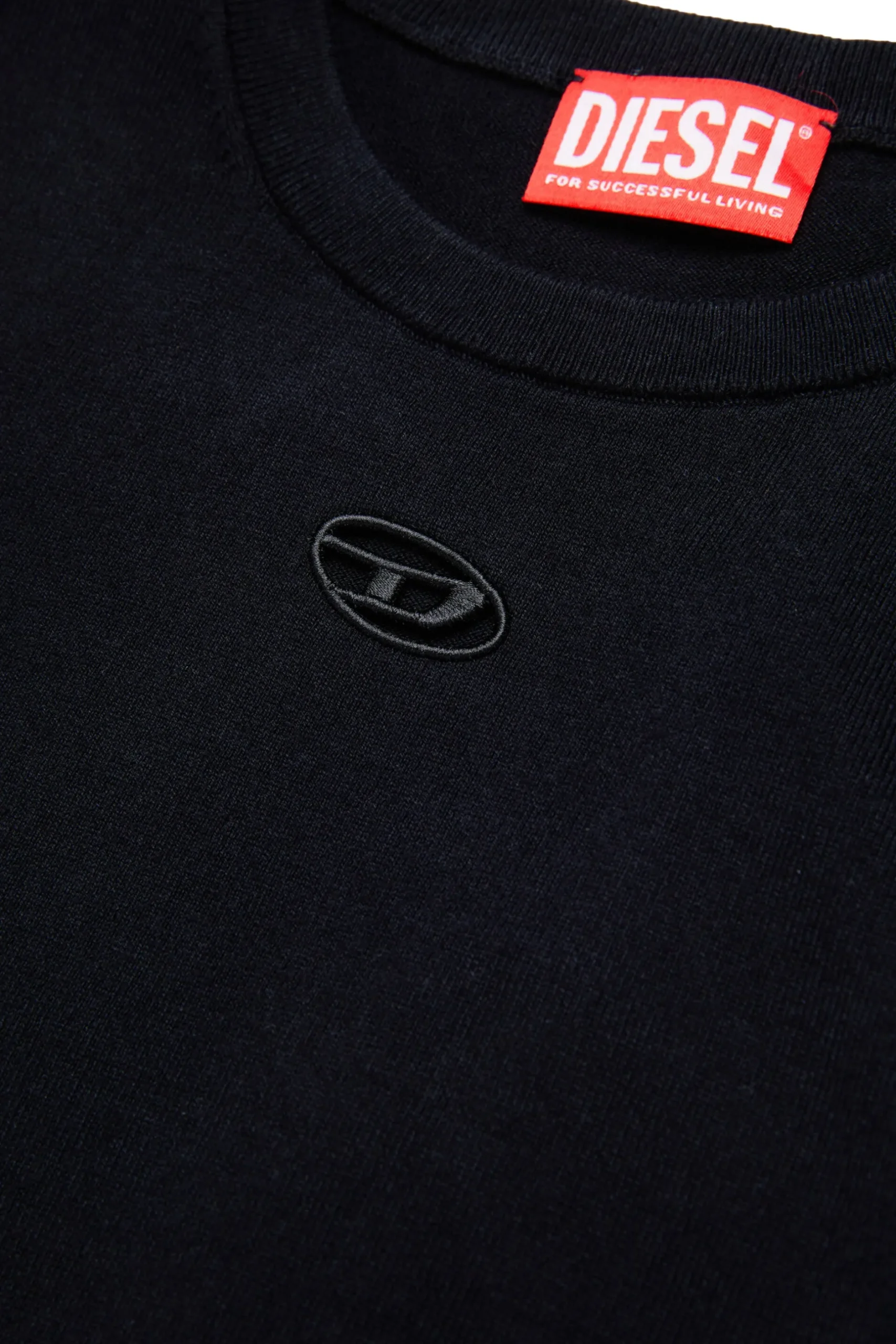 DIESEL Top in maglia rasata con logo Oval D | Bambino Maglieria | Oval D By Diesel