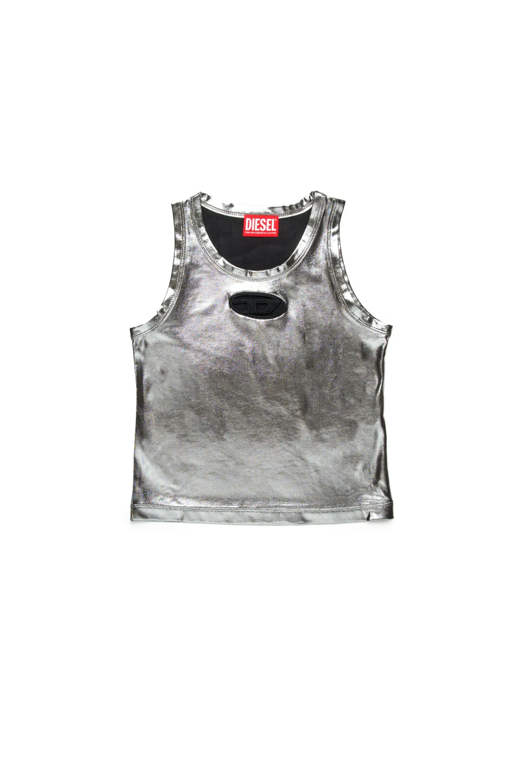 DIESEL Top smanicato con finishing metallizzato | Bambino T-Shirts | Oval D By Diesel