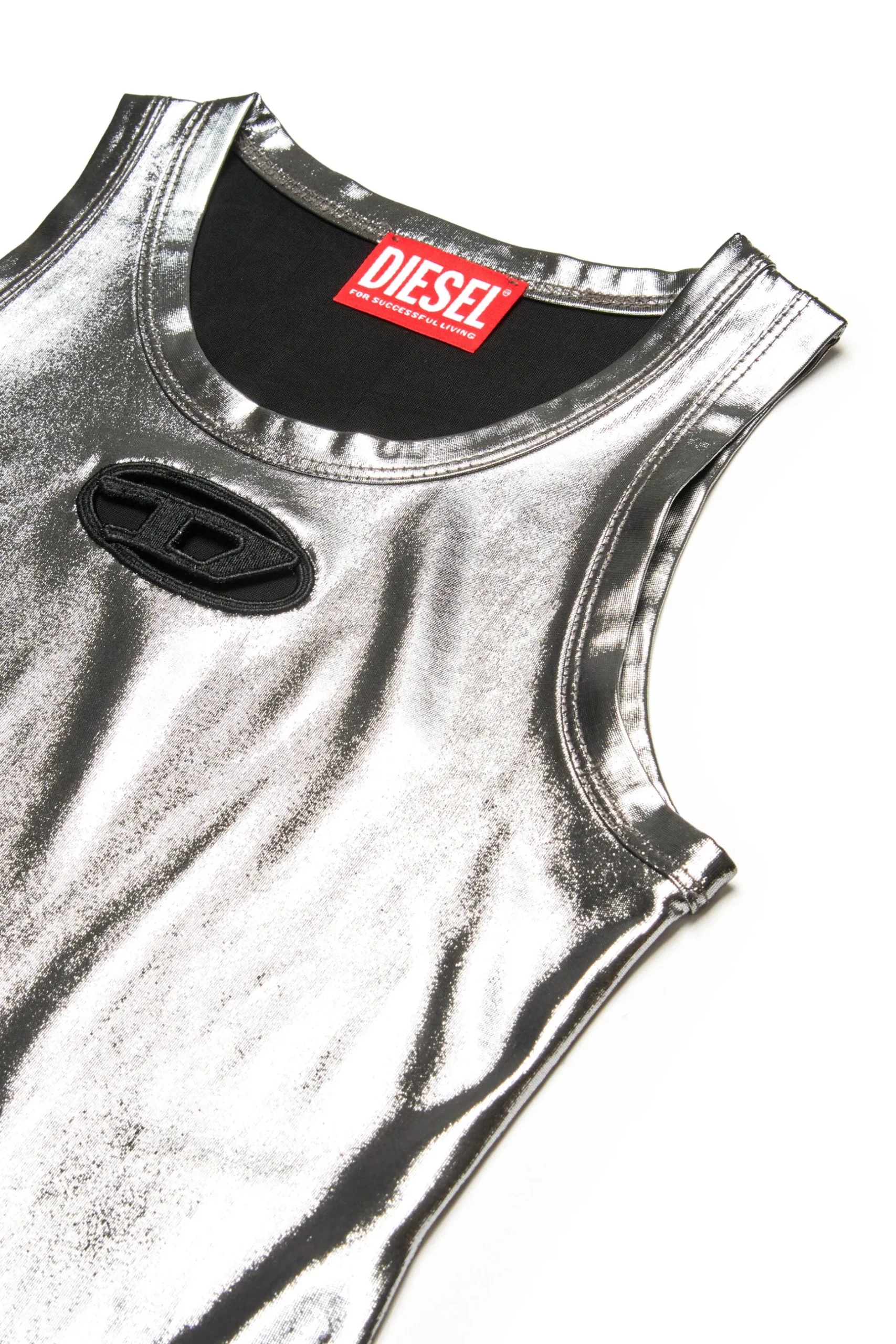 DIESEL Top smanicato con finishing metallizzato | Bambino T-Shirts | Oval D By Diesel