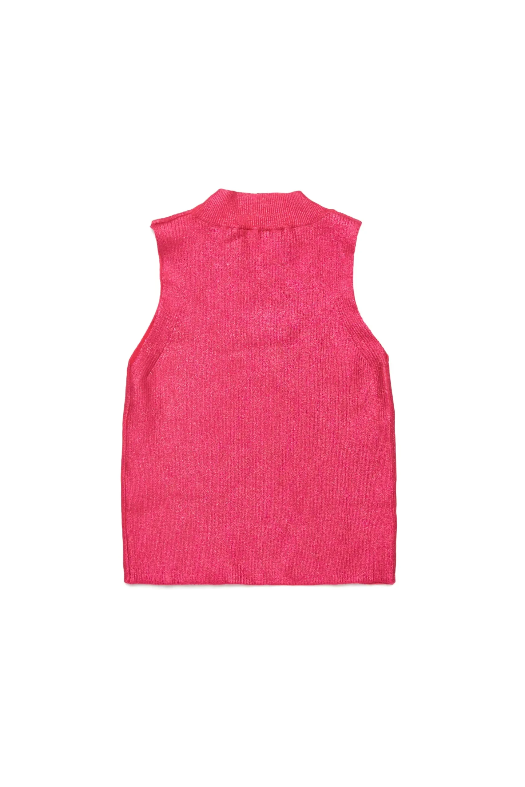 DIESEL Top smanicato in maglia a coste effetto mylar | Bambino Maglieria | Oval D By Diesel