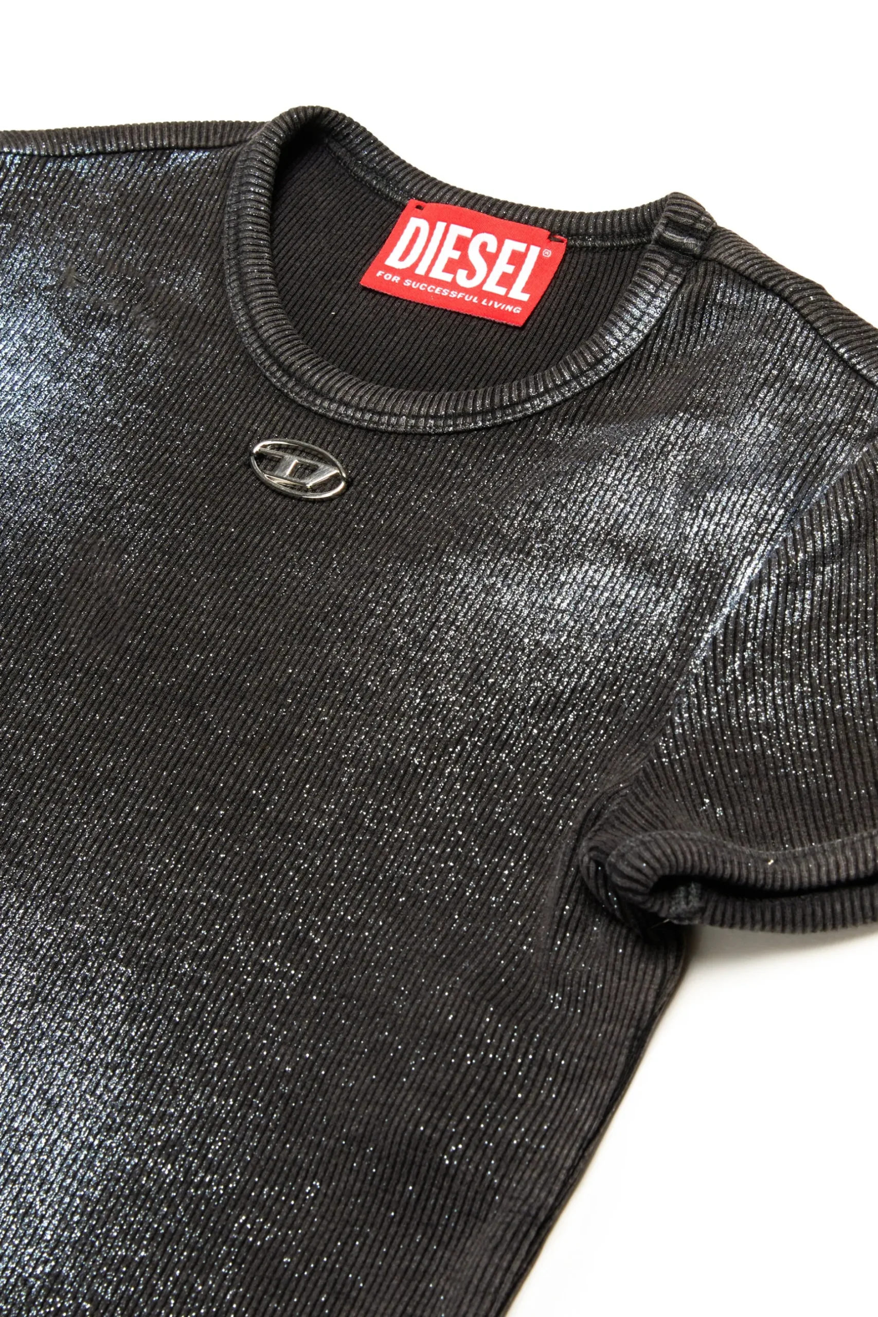 DIESEL T-shirt a costine con finishing mylar | T-Shirts