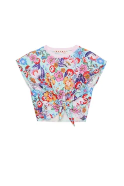 MARNI T-shirt allover Holiday con nodo | T-Shirts