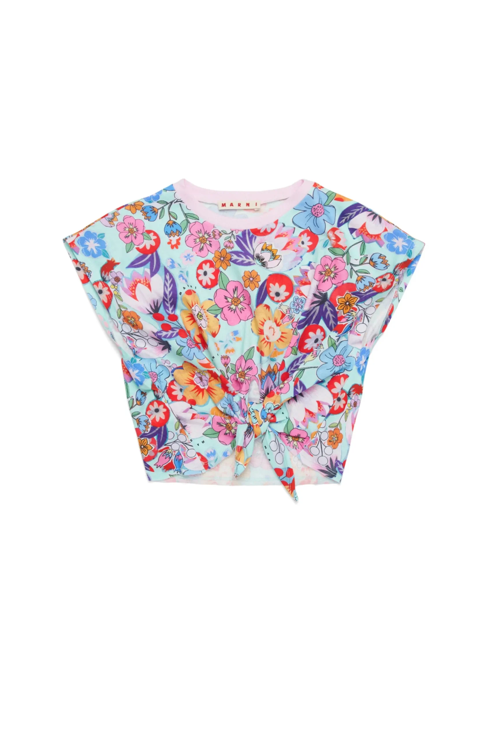 MARNI T-shirt allover Holiday con nodo | T-Shirts