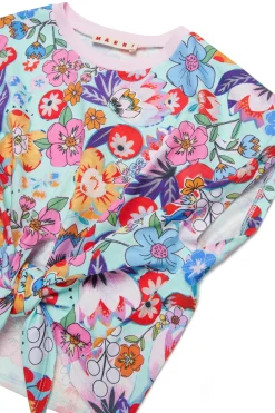MARNI T-shirt allover Holiday con nodo | T-Shirts
