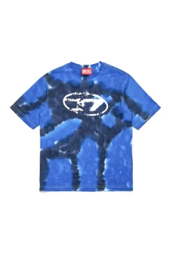 DIESEL T-shirt batik con logo Oval D | Bambino Oval D By Diesel | Oval D By Diesel
