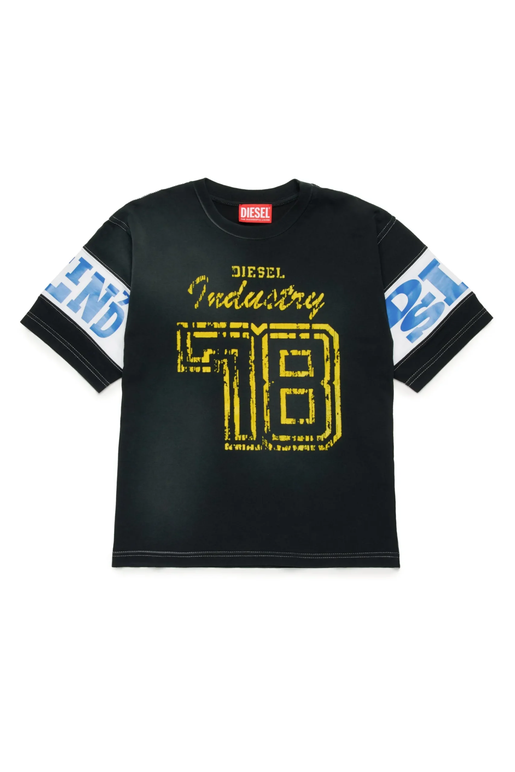 DIESEL T-shirt colorblock con grafica college | Bambino Activewear | Activewear