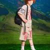 DIESEL T-shirt colorblock con grafica college | Bambino Activewear | Activewear