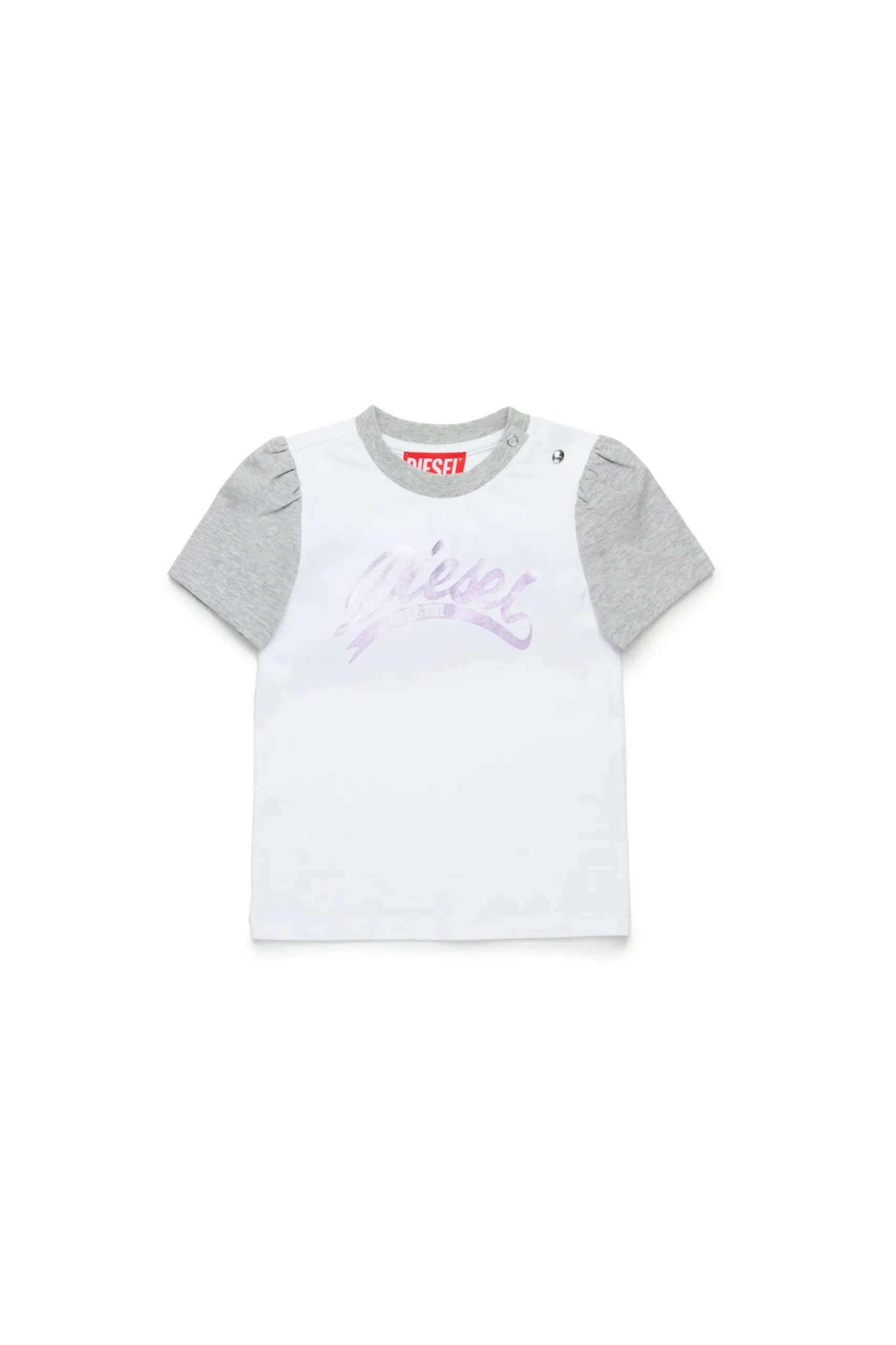 DIESEL T-shirt colorblock con grafica mylar | Bambino T-Shirt | Logomania