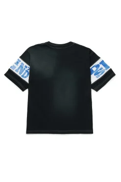 DIESEL T-shirt colorblock con grafica college | Bambino Activewear | Activewear