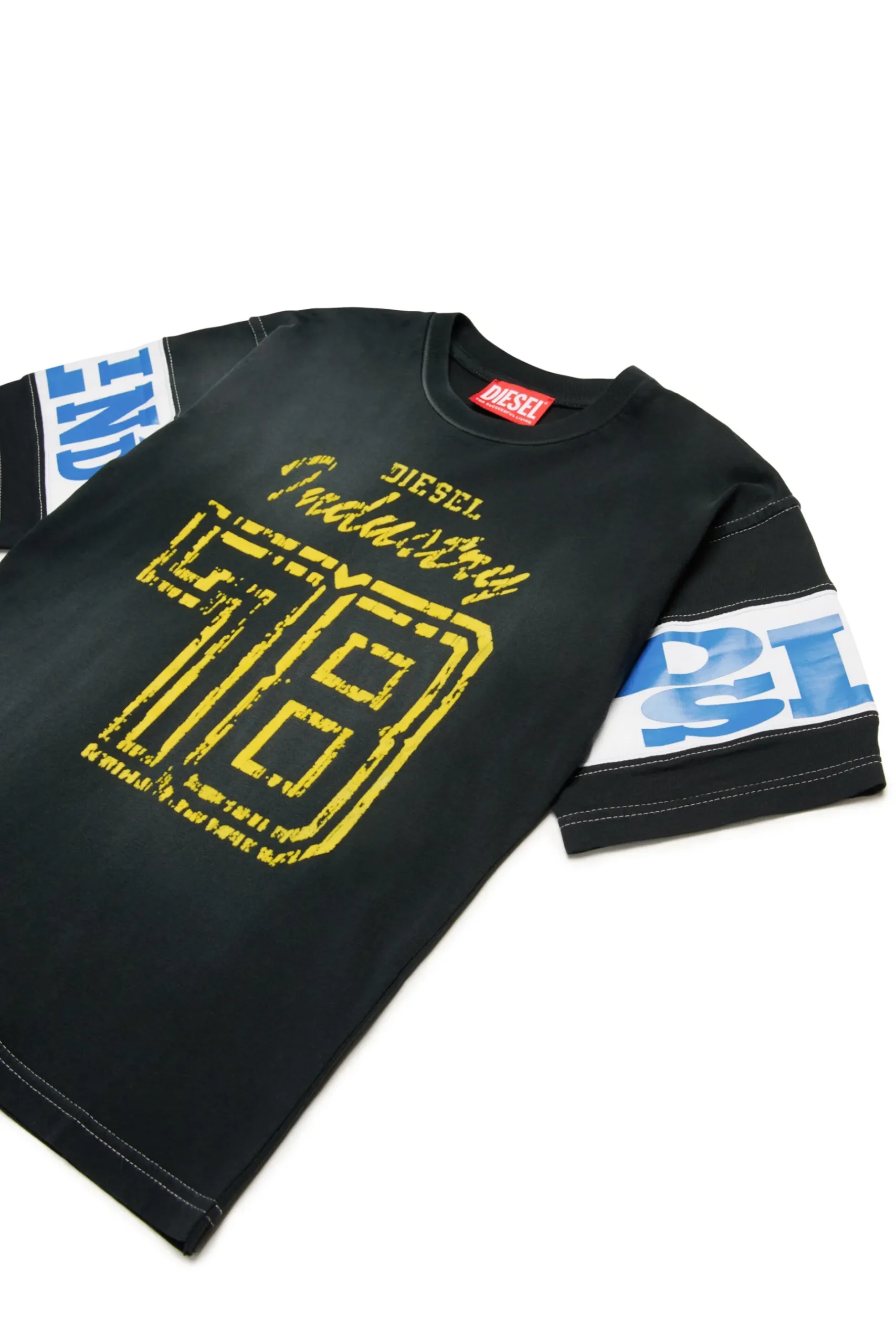 DIESEL T-shirt colorblock con grafica college | Bambino Activewear | Activewear