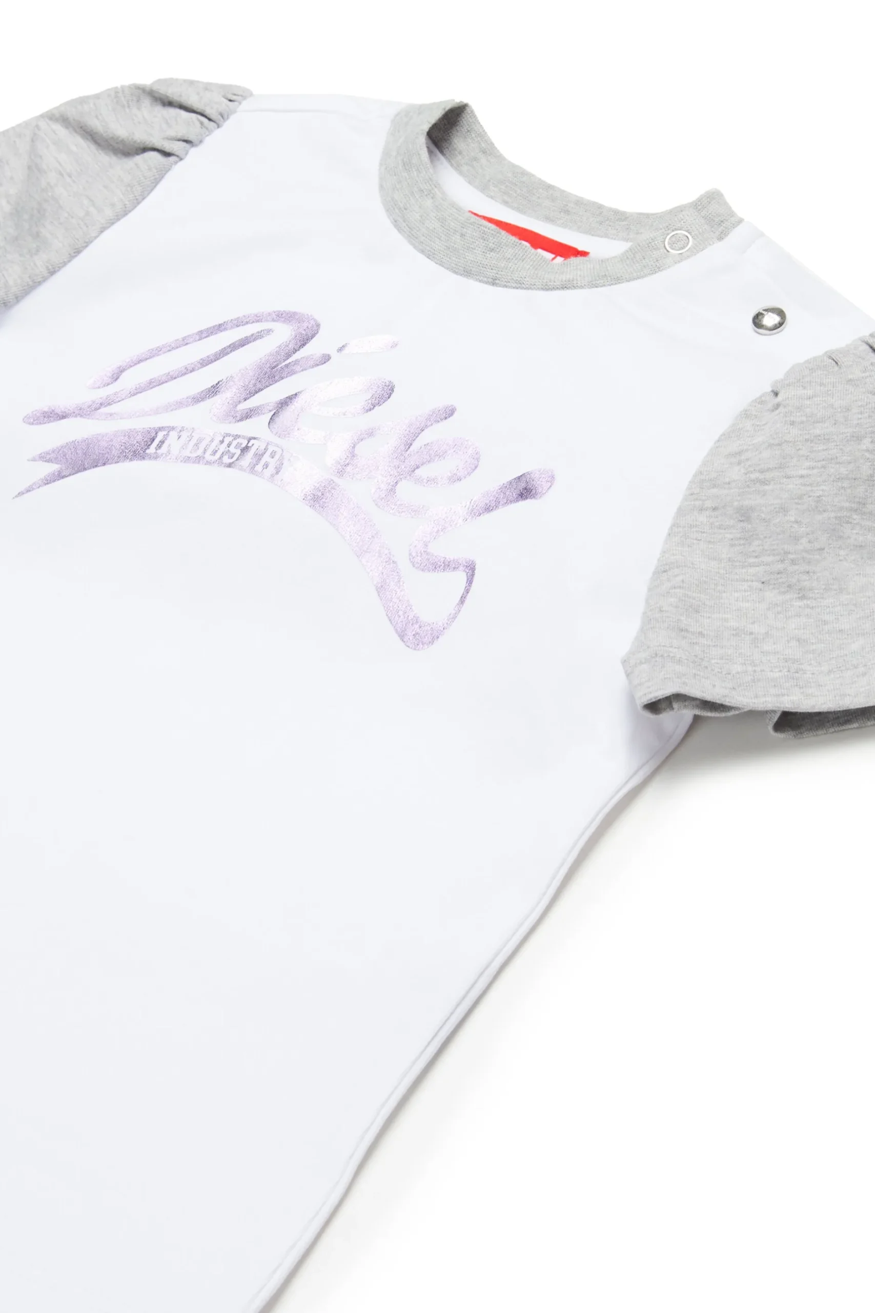 DIESEL T-shirt colorblock con grafica mylar | Bambino T-Shirt | Logomania