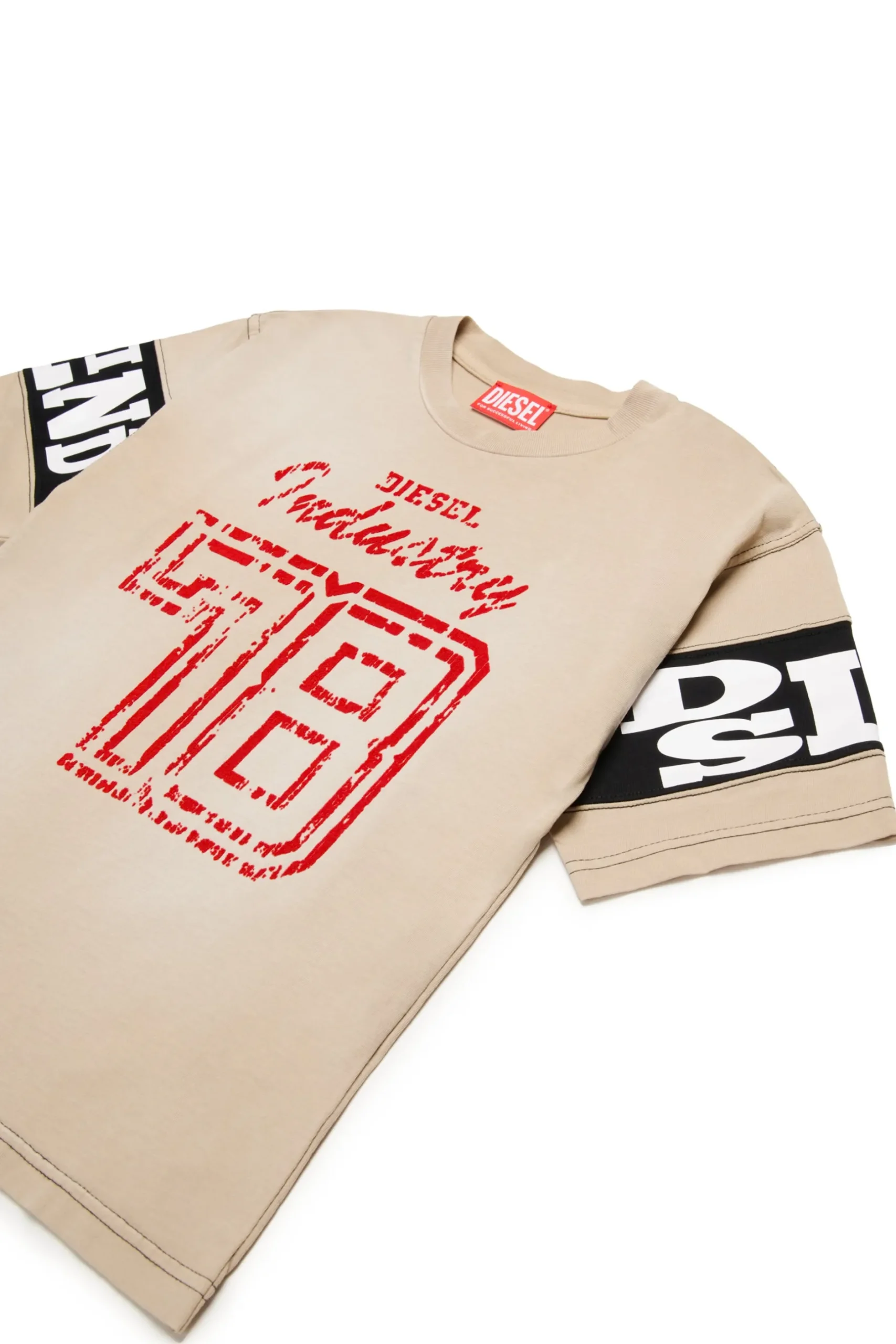 DIESEL T-shirt colorblock con grafica college | Bambino Activewear | Activewear