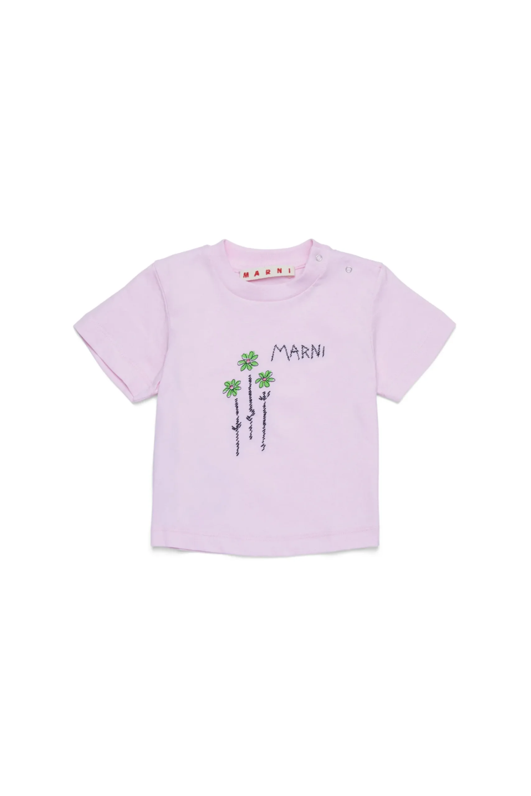 MARNI T-shirt con fiorellini ricamati | T-Shirt