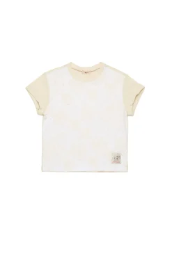 N°21 T-shirt con fiori in organza ricamata | T-Shirts