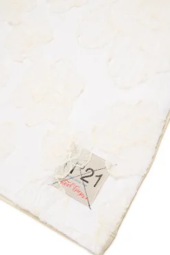 N°21 T-shirt con fiori in organza ricamata | T-Shirts