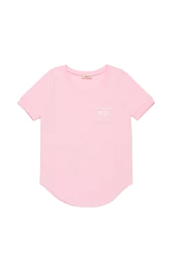 N°21 T-shirt con fondo arrotondato | T-Shirts