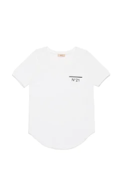 N°21 T-shirt con fondo arrotondato | T-Shirts