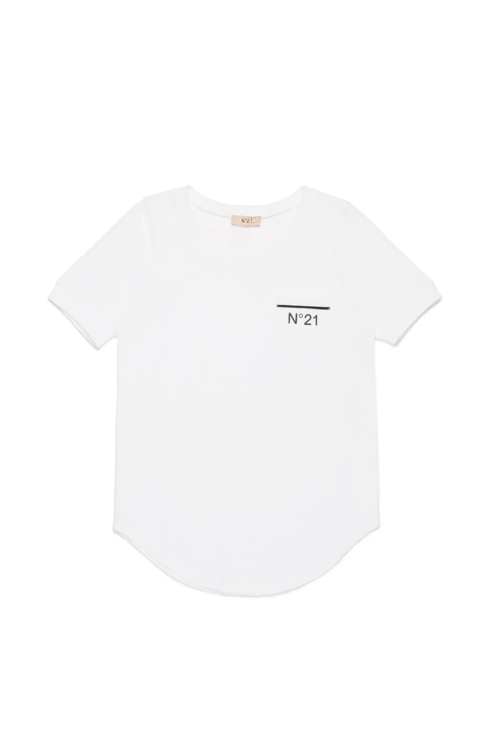 N°21 T-shirt con fondo arrotondato | T-Shirts