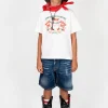 DSQUARED2 T-shirt con grafica Cowboy Pizza | Bambino T-Shirts | T-Shirts