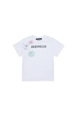 DSQUARED2 T-shirt con grafica Passport | Bambino T-Shirt | Logomania