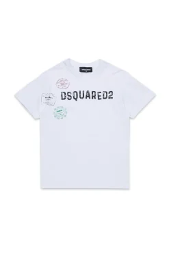 DSQUARED2 T-shirt con grafica Passport | Bambino T-Shirts | Logomania
