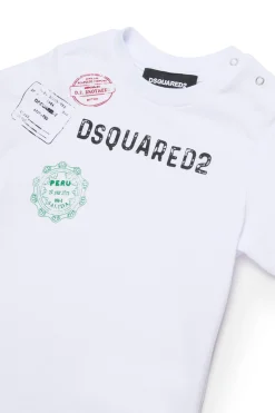 DSQUARED2 T-shirt con grafica Passport | Bambino T-Shirt | Logomania
