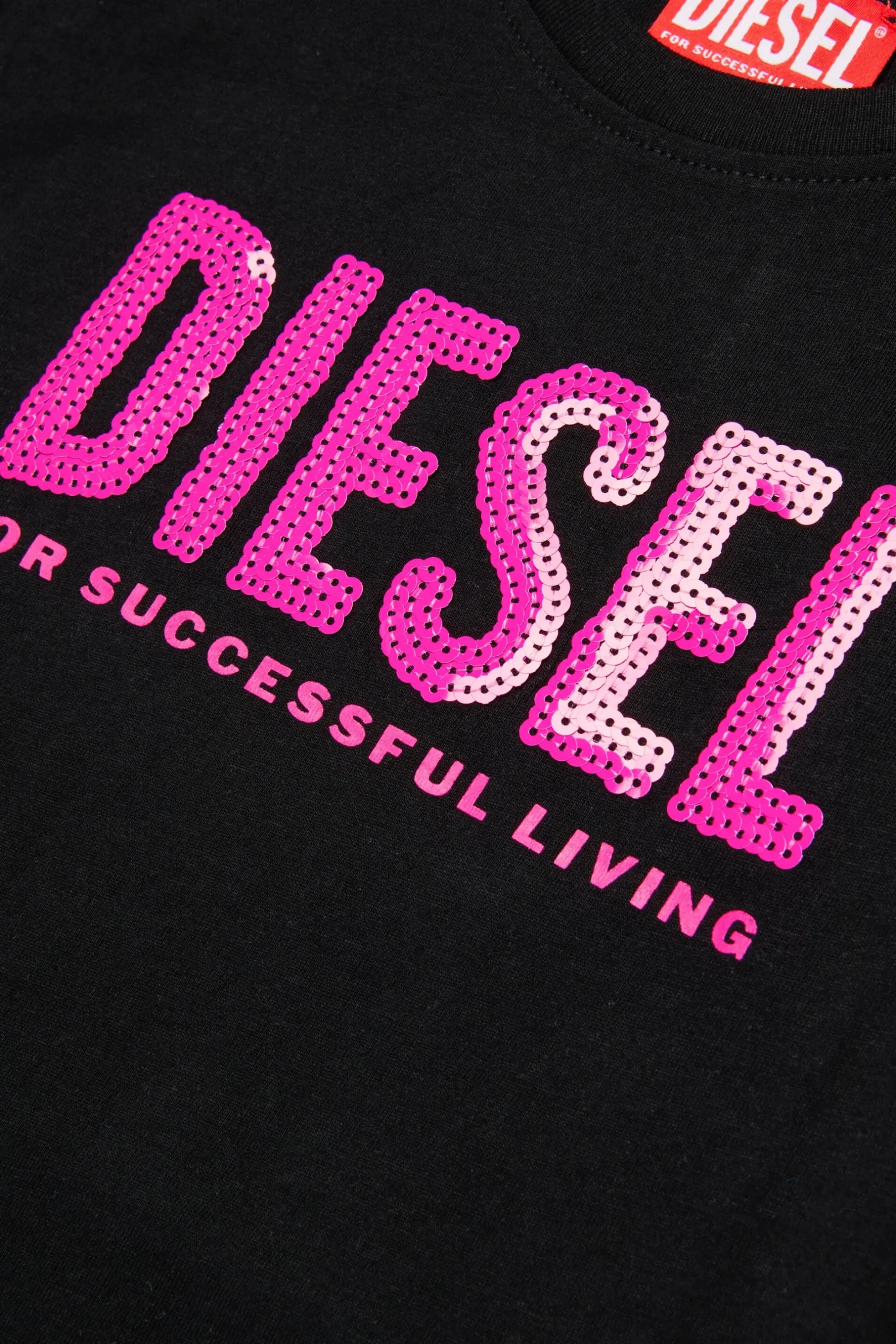 DIESEL T-shirt con logo con paillettes | T-Shirts