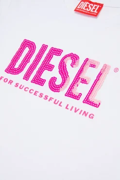 DIESEL T-shirt con logo con paillettes | T-Shirts