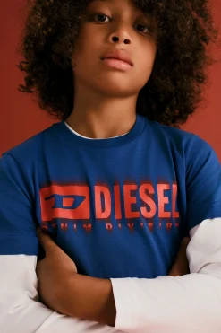 DIESEL T-shirt con logo degradé | Bambino T-Shirts