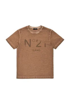 N°21 T-shirt con logo in dissolvenza | Bambino T-Shirts