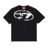 DIESEL T-shirt con logo Oval D effetto used | Bambino Oval D By Diesel | Oval D By Diesel