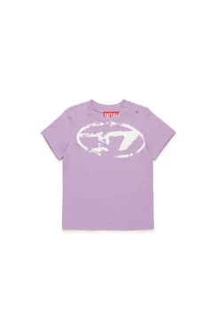 DIESEL T-shirt con logo Oval D effetto used | Bambino T-Shirt | Oval D By Diesel