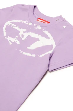 DIESEL T-shirt con logo Oval D effetto used | Bambino T-Shirt | Oval D By Diesel