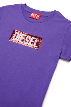 DIESEL T-shirt con logo paillettes | T-Shirts