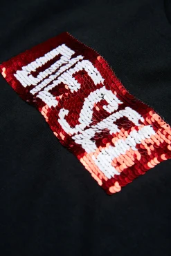 DIESEL T-shirt con logo paillettes | T-Shirts