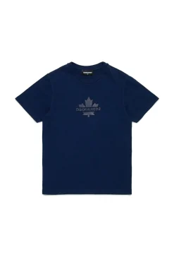 DSQUARED2 T-shirt con Maple Leaf | Bambino T-Shirts | Activewear