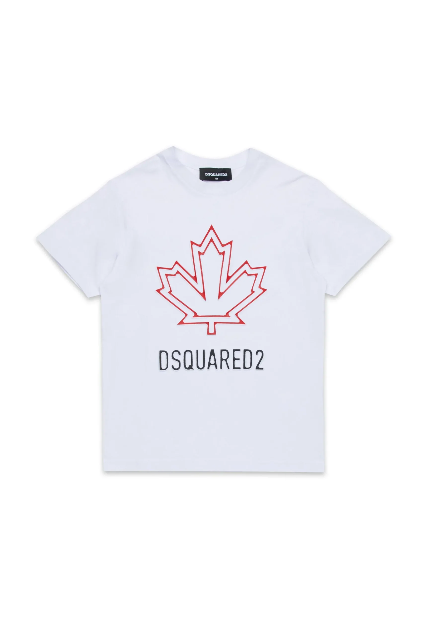 DSQUARED2 T-shirt con Maple Leaf outline | Bambino T-Shirts | Logomania