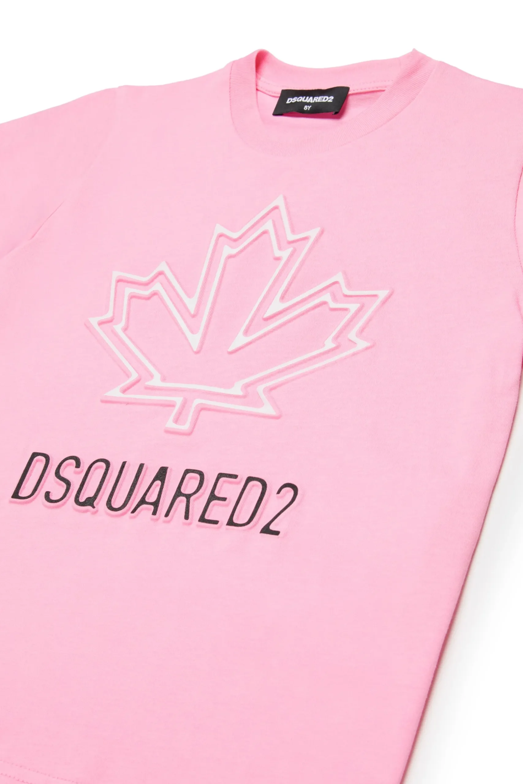 DSQUARED2 T-shirt con Maple Leaf outline | Bambino T-Shirts | Logomania