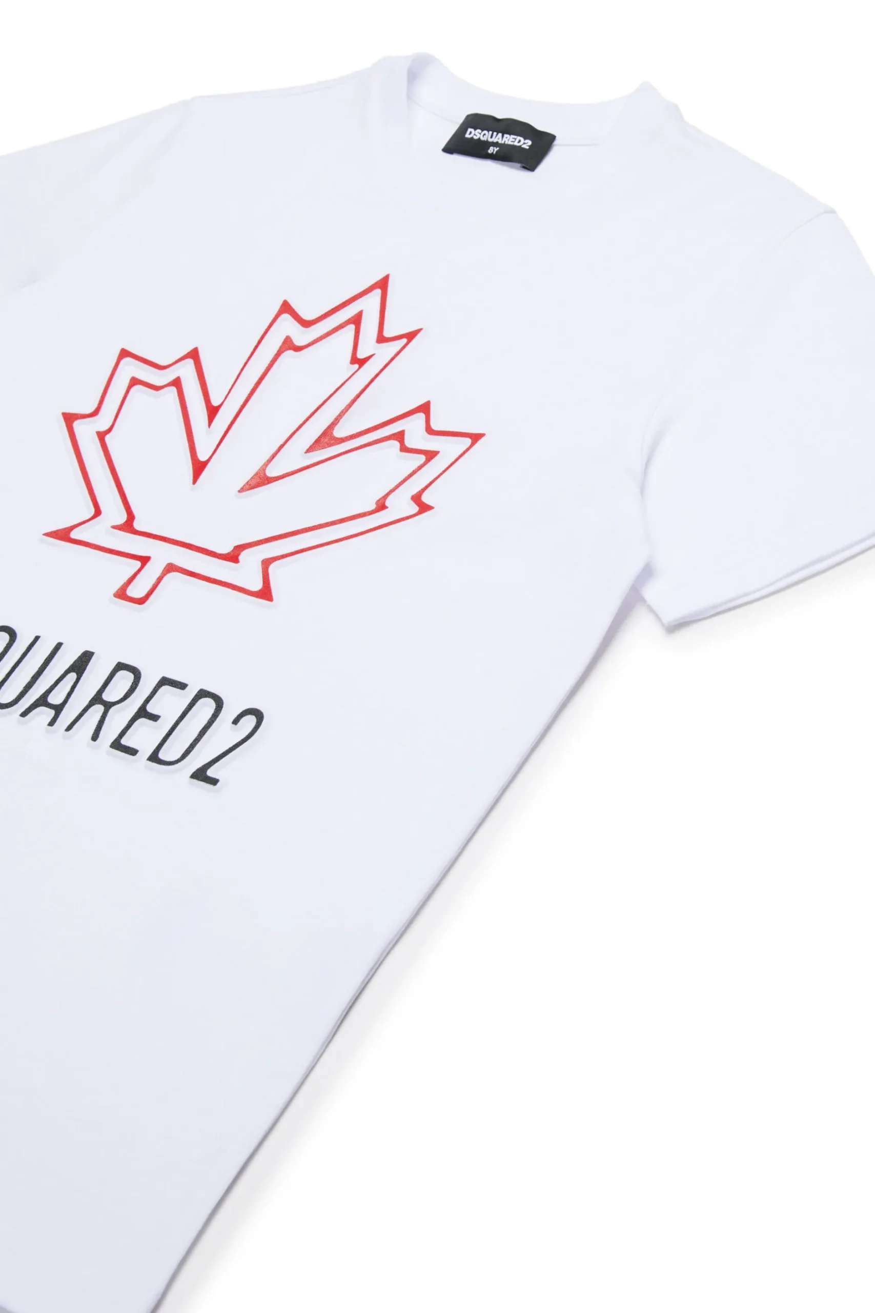 DSQUARED2 T-shirt con Maple Leaf outline | Bambino T-Shirts | Logomania