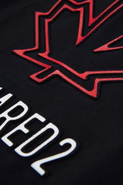 DSQUARED2 T-shirt con Maple Leaf outline | Bambino T-Shirts | Logomania