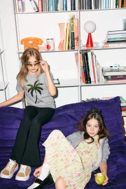 N°21 T-shirt con Palma in paillettes | T-Shirts