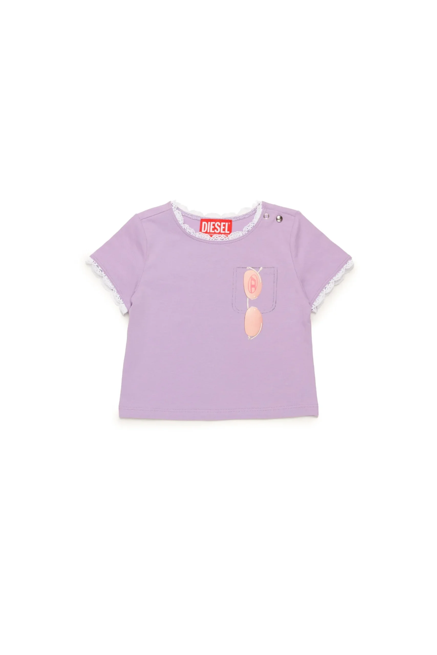 DIESEL T-shirt con pizzo e grafica Sunglasses | T-Shirt