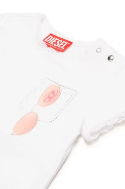 DIESEL T-shirt con pizzo e grafica Sunglasses | T-Shirt