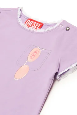 DIESEL T-shirt con pizzo e grafica Sunglasses | T-Shirt