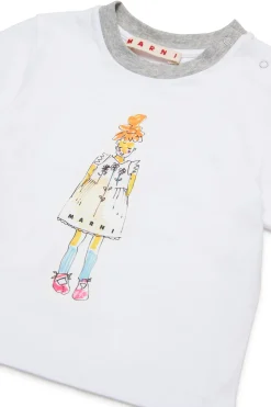 MARNI T-shirt con stampa bambolina | T-Shirt